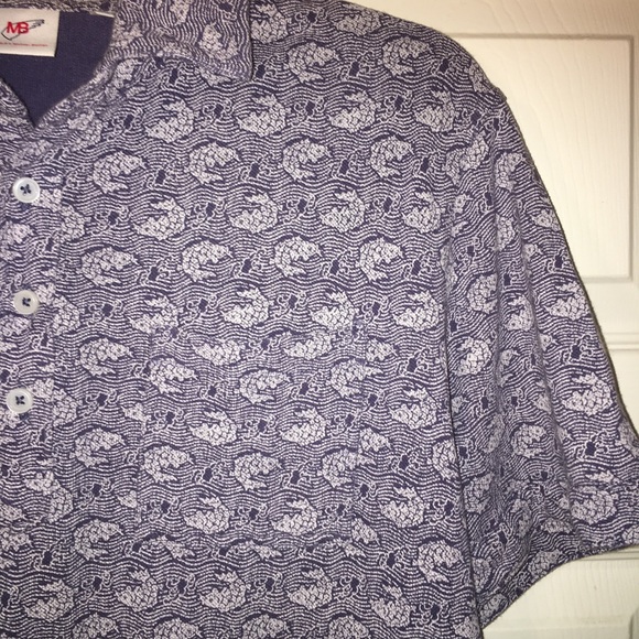 Uniqlo x Michael Bastian Koi Fish Print Polo Shirt - Picture 4 of 7